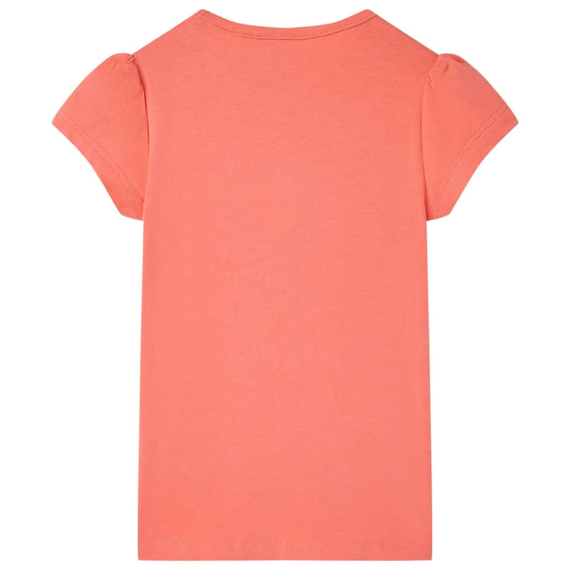 Afbeelding laden in galerijviewer, VidaXL Kindershirt 128 koraalkleurig
