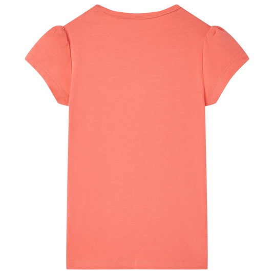 VidaXL Kindershirt 140 koraalkleurig