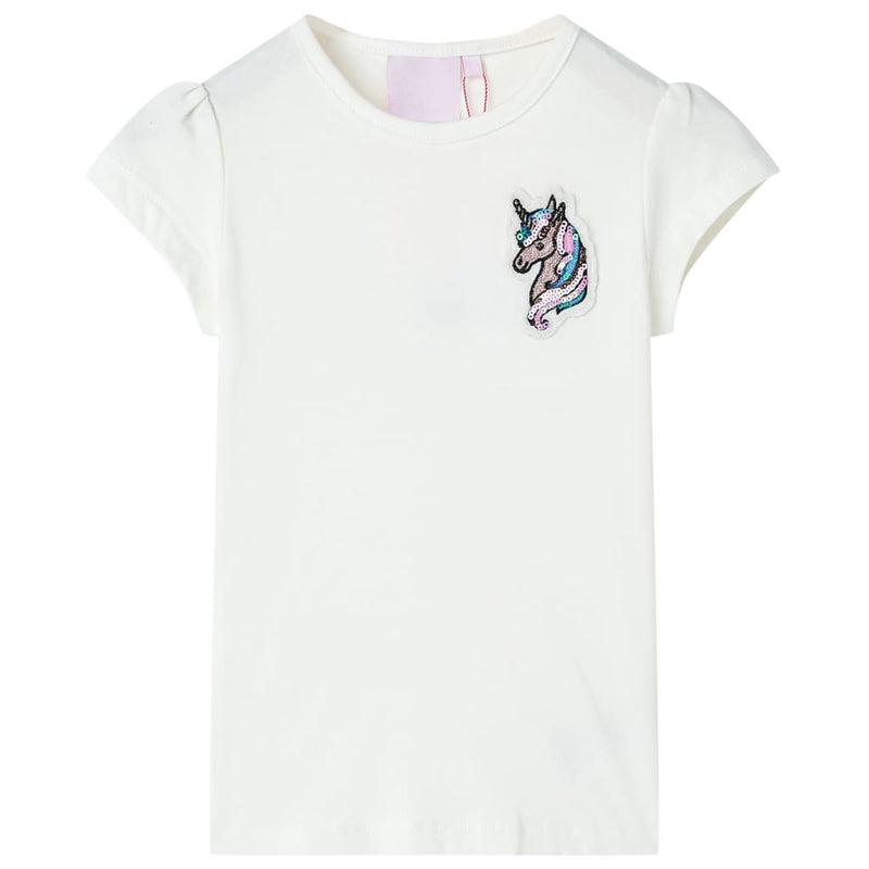 Afbeelding laden in galerijviewer, VidaXL Kindershirt 104 ecru
