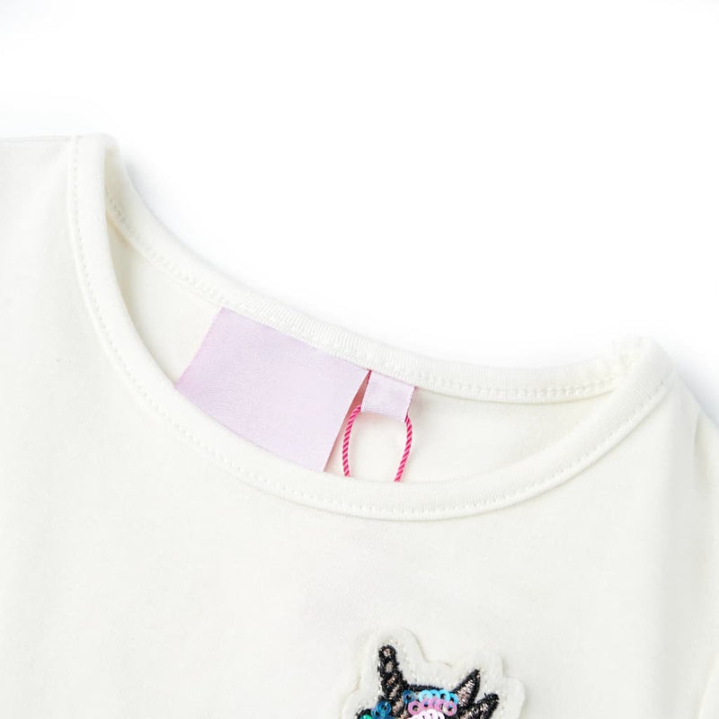 Afbeelding laden in galerijviewer, VidaXL Kindershirt 128 ecru
