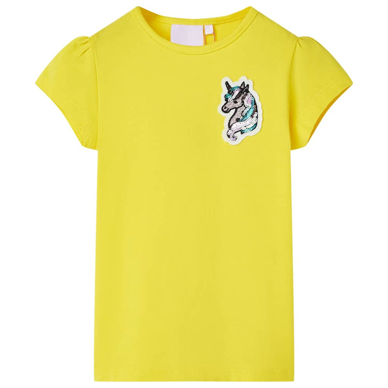 Afbeelding laden in galerijviewer, VidaXL Kindershirt 92 felgeel
