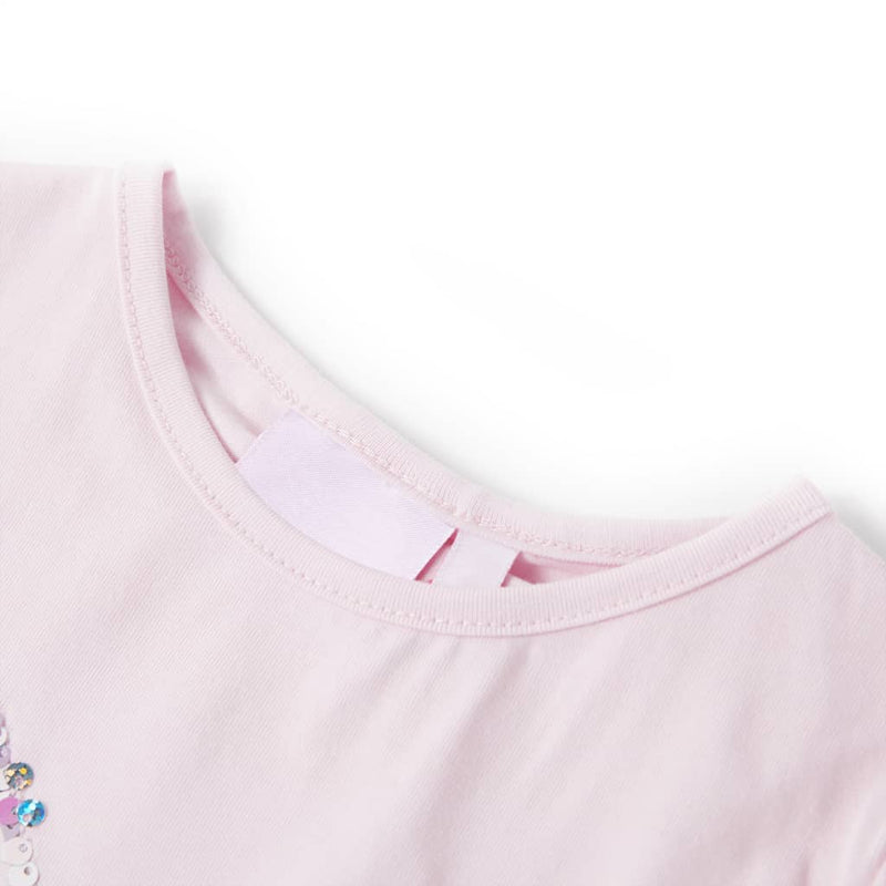 Afbeelding laden in galerijviewer, VidaXL Kindershirt met kapmouwen 140 zachtroze
