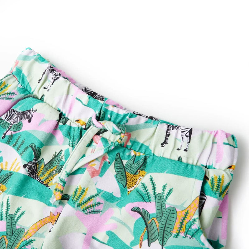 Afbeelding laden in galerijviewer, VidaXL Kindershorts met trekkoord 116 lichtmintkleurig
