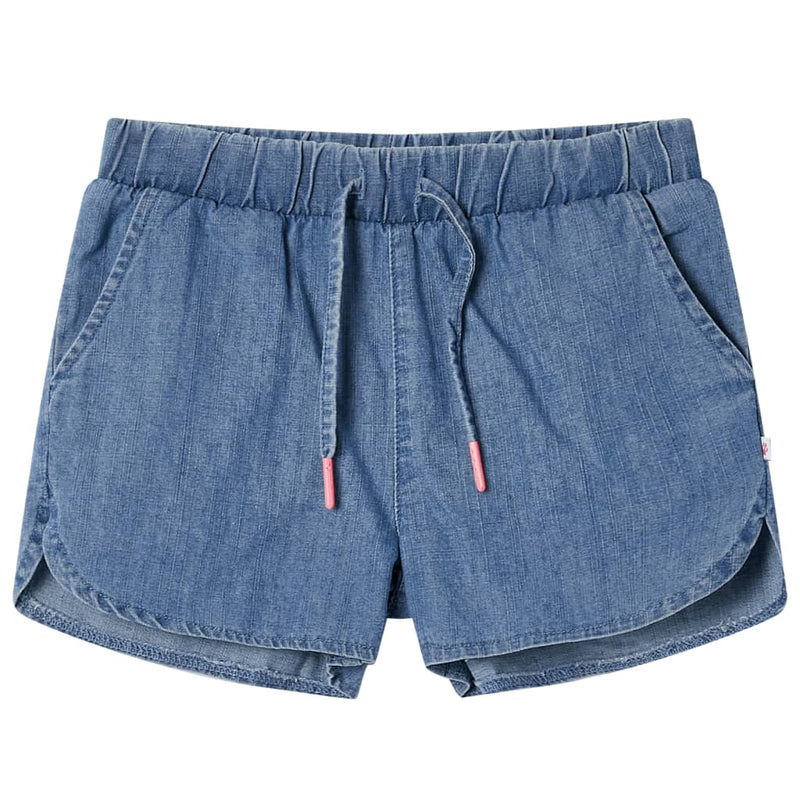 Afbeelding laden in galerijviewer, VidaXL Kindershorts 92 denimblauw
