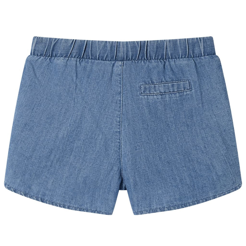 Afbeelding laden in galerijviewer, Vidaxl kindershorts 140 denimblauw
