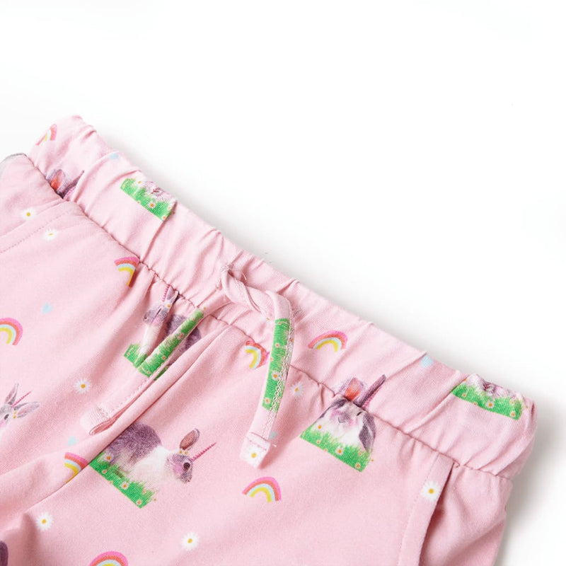 Afbeelding laden in galerijviewer, VidaXL Kindershorts met trekkoord 92 lichtroze
