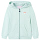 Vidaxl kindervest met capuchon en rits 116 gemengd lichtmint