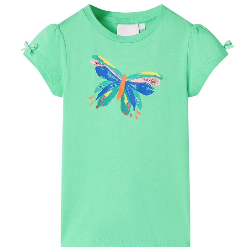 Afbeelding laden in galerijviewer, Vidaxl kindershirt 140 lichtgroen
