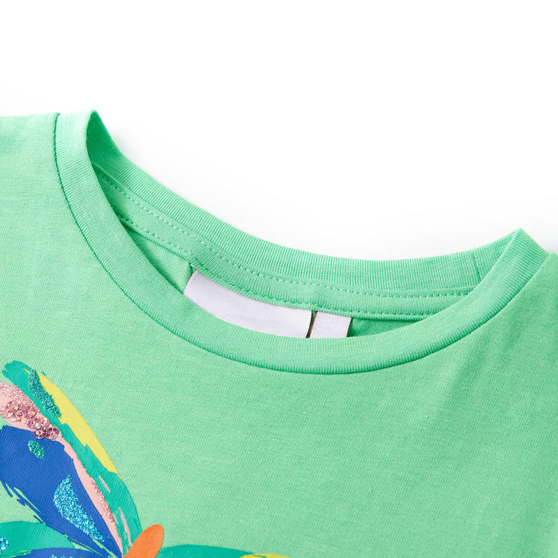 Afbeelding laden in galerijviewer, Vidaxl kindershirt 140 lichtgroen
