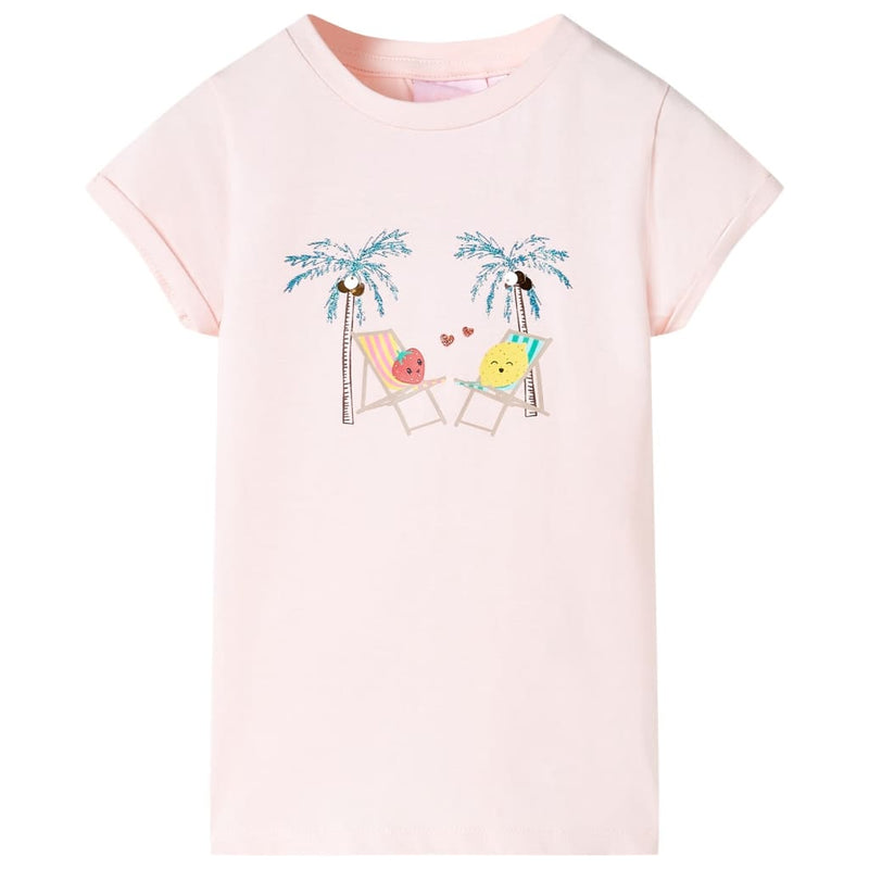 Afbeelding laden in galerijviewer, Vidaxl kindershirt 140 zachtroze
