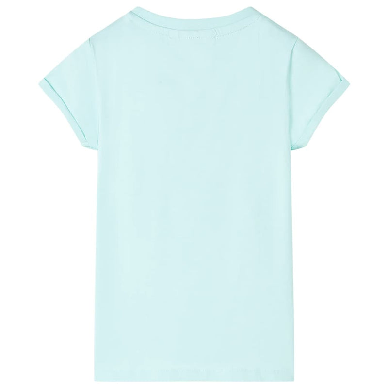 Afbeelding laden in galerijviewer, Vidaxl kindershirt 128 lichtzeeblauw
