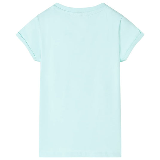Vidaxl kindershirt 128 lichtzeeblauw