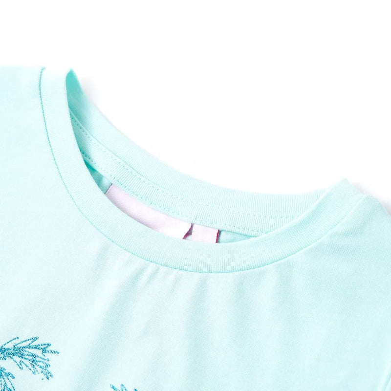 Afbeelding laden in galerijviewer, Vidaxl kindershirt 128 lichtzeeblauw
