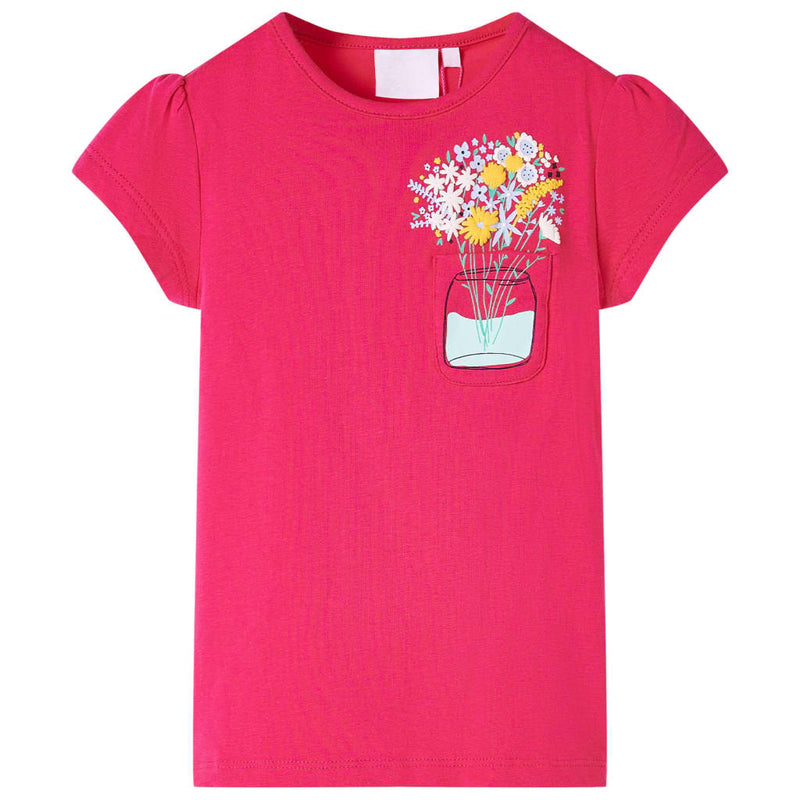 Afbeelding laden in galerijviewer, Vidaxl kindershirt 116 felroze
