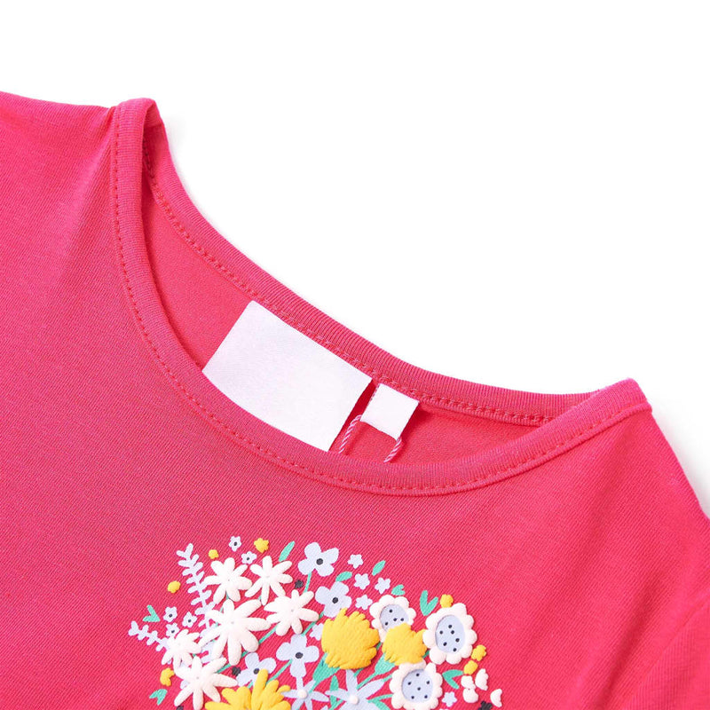 Afbeelding laden in galerijviewer, Vidaxl kindershirt 116 felroze
