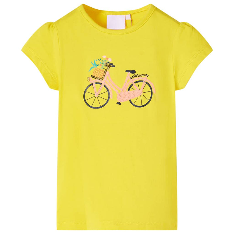 Afbeelding laden in galerijviewer, Vidaxl kindershirt 104 geel

