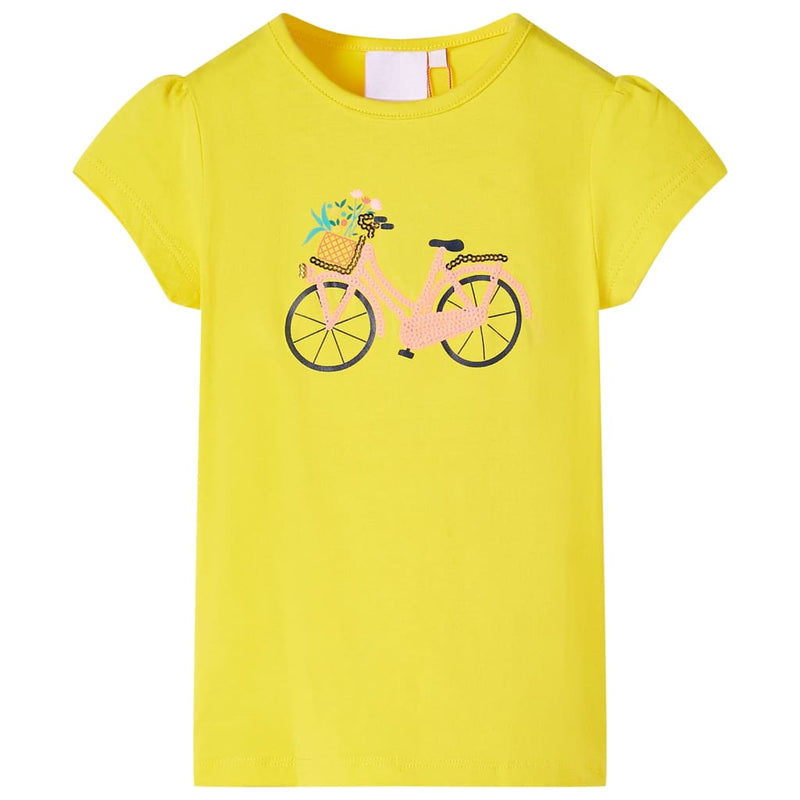 Afbeelding laden in galerijviewer, Vidaxl kindershirt 128 geel
