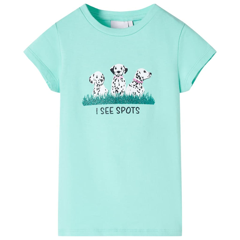 Afbeelding laden in galerijviewer, Vidaxl kindershirt 128 lichtmint
