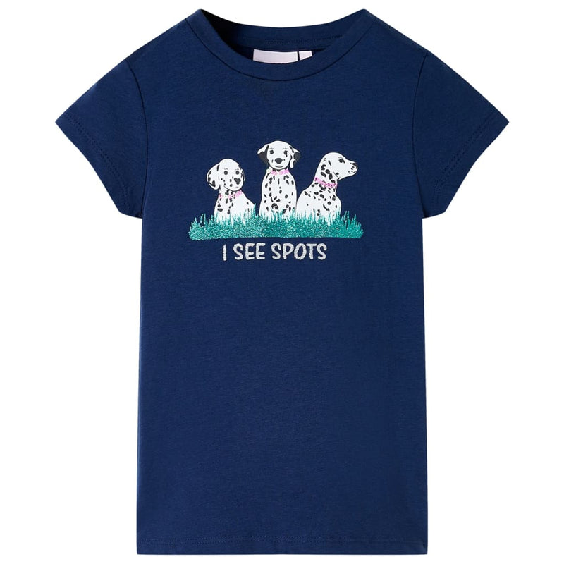 Afbeelding laden in galerijviewer, Vidaxl kindershirt 116 marineblauw
