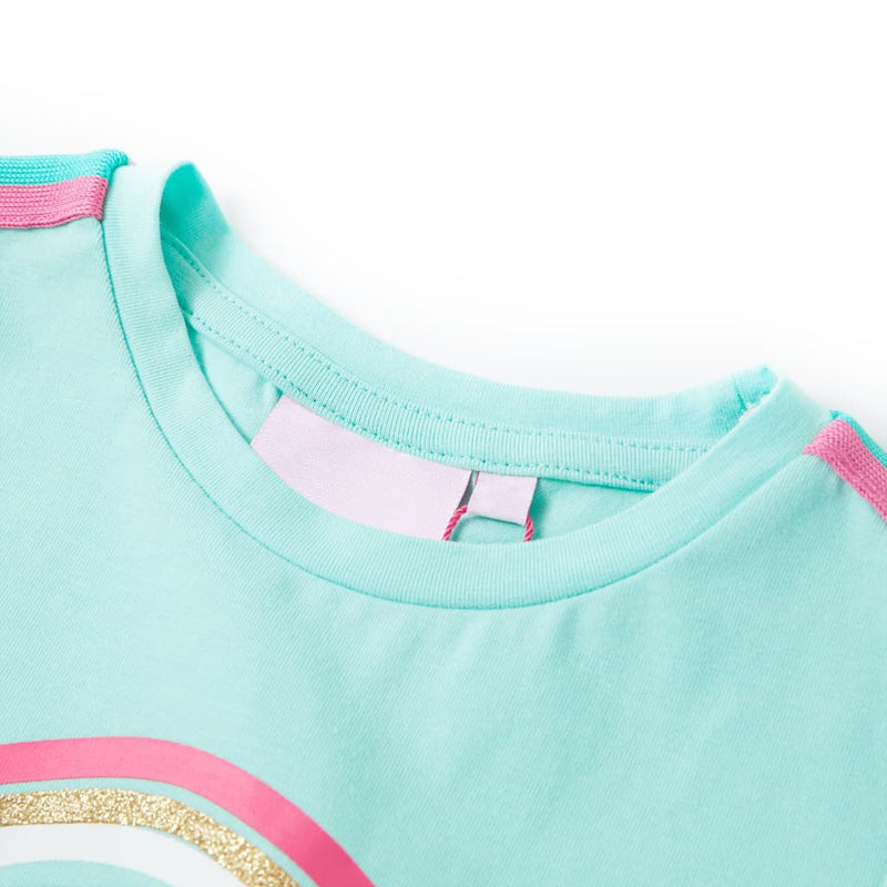 Afbeelding laden in galerijviewer, Vidaxl kindershirt 92 lichtmint
