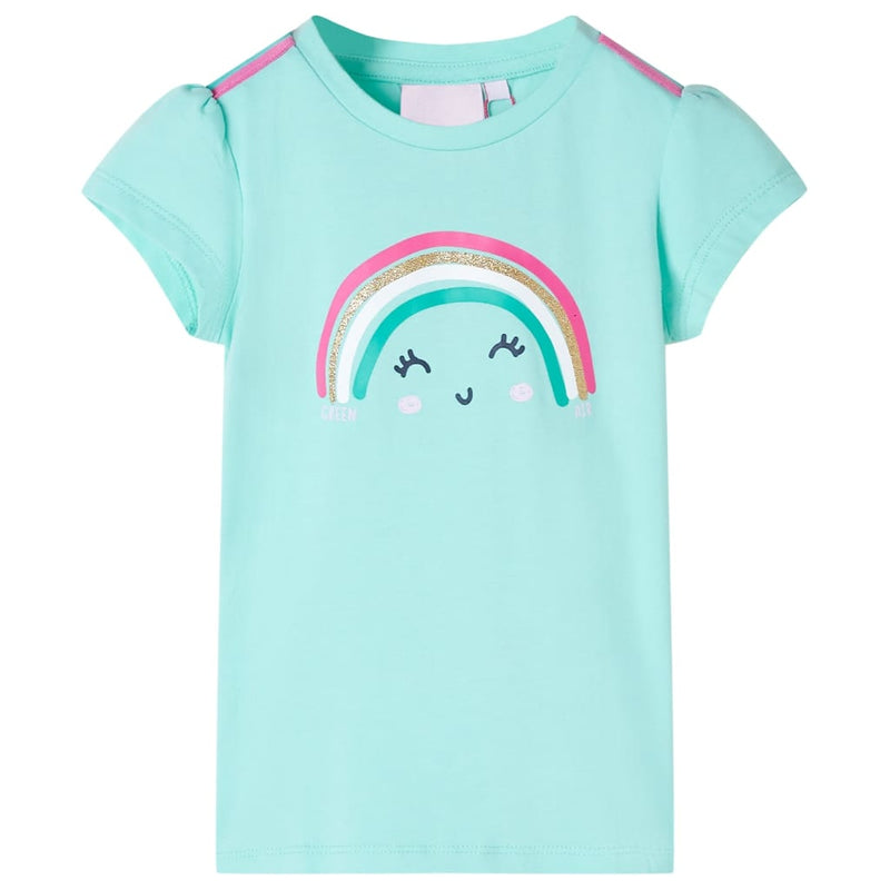 Afbeelding laden in galerijviewer, Vidaxl kindershirt 104 lichtmintkleurig
