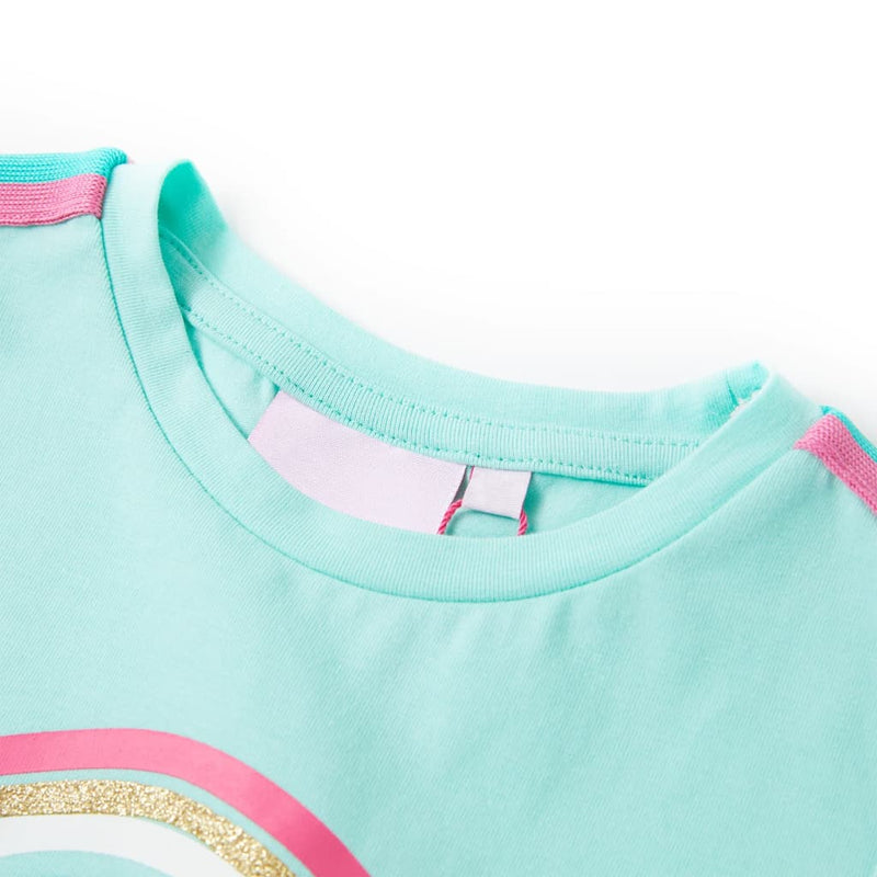 Afbeelding laden in galerijviewer, Vidaxl kindershirt 140 lichtmint
