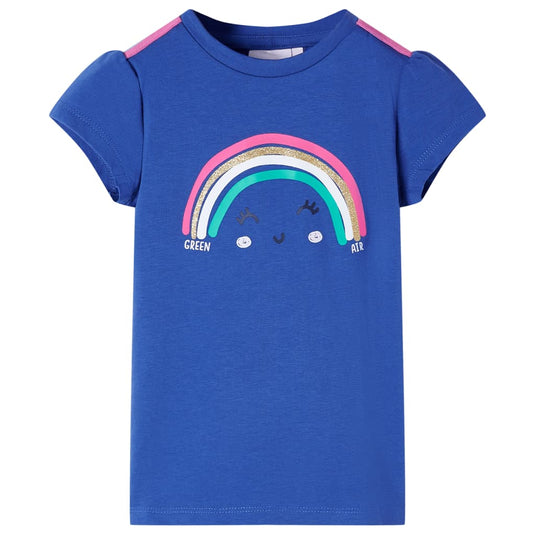 Vidaxl kindershirt 128 kobaltblauw