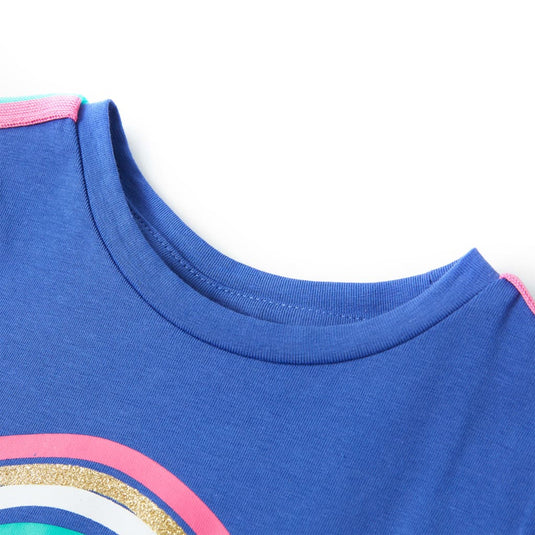 Vidaxl kindershirt 128 kobaltblauw
