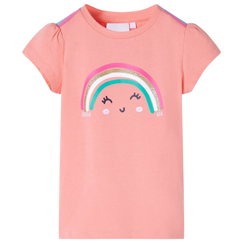 Afbeelding laden in galerijviewer, Vidaxl kindershirt 116 lichtkoraalkleurig

