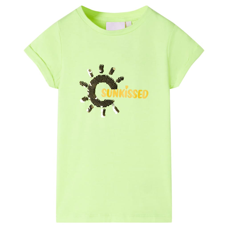 Afbeelding laden in galerijviewer, Vidaxl kindershirt 116 neongeel
