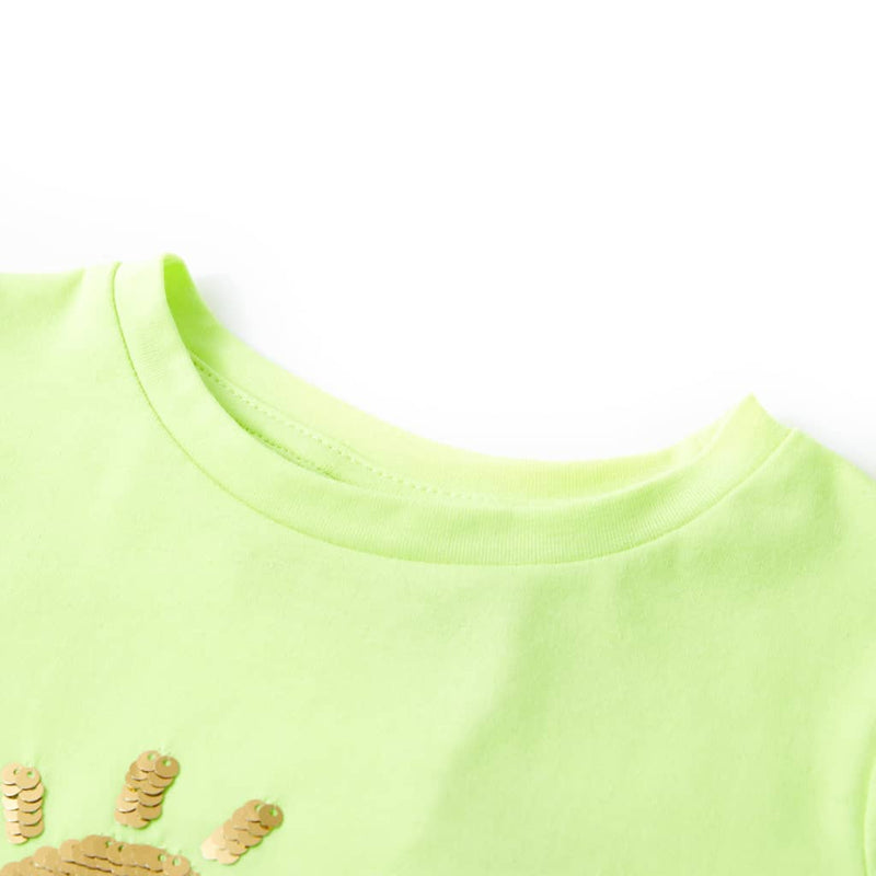 Afbeelding laden in galerijviewer, Vidaxl kindershirt 116 neongeel
