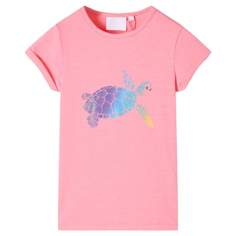Afbeelding laden in galerijviewer, Vidaxl kindershirt 140 felroze
