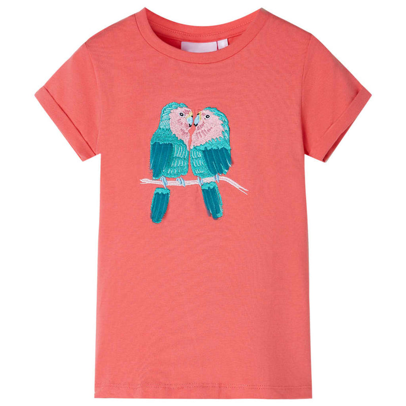 Afbeelding laden in galerijviewer, Vidaxl kindershirt 104 koraalkleurig
