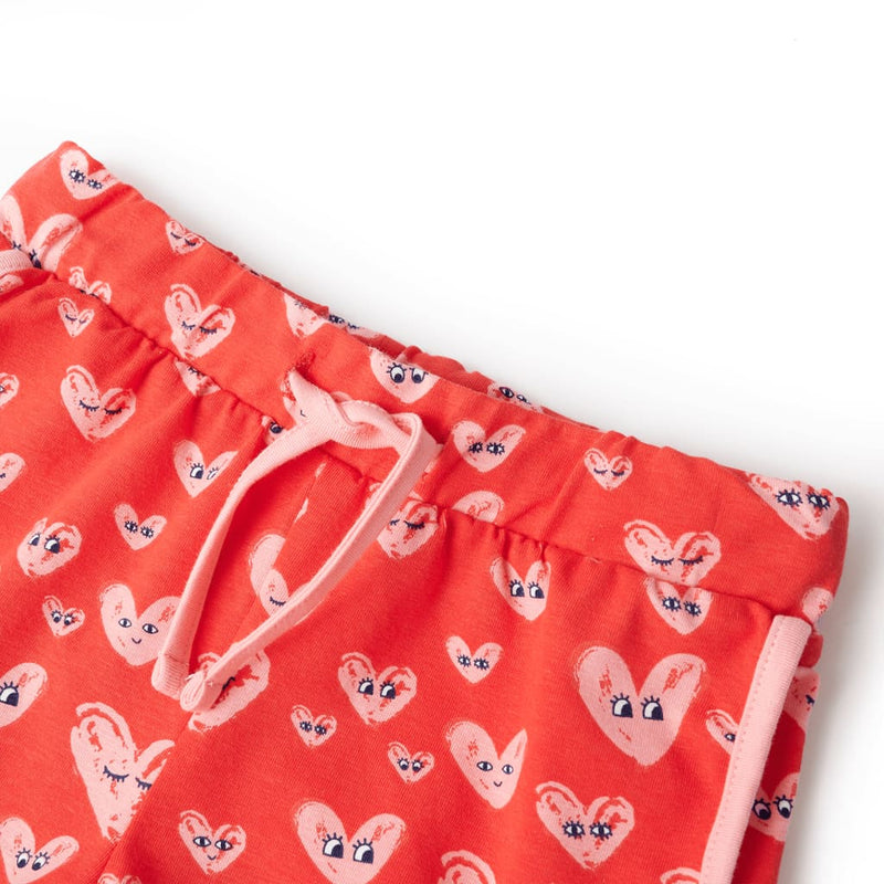 Afbeelding laden in galerijviewer, VidaXL Kindershort met trekkoord 92 rood
