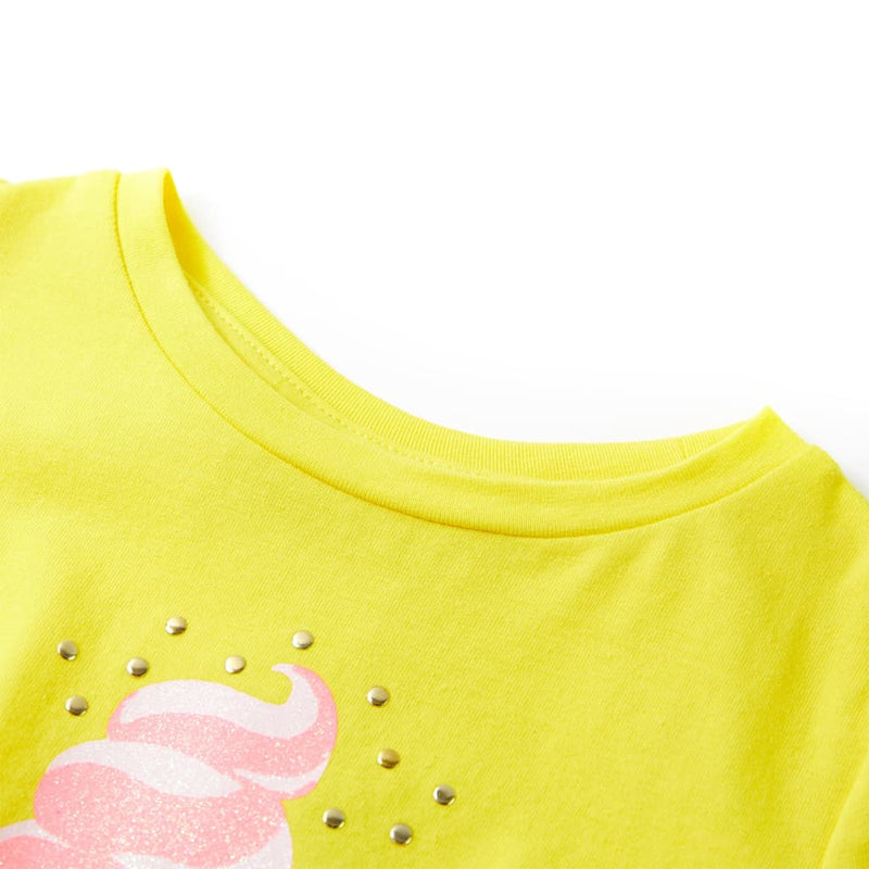 Afbeelding laden in galerijviewer, Vidaxl kindershirt 116 geel
