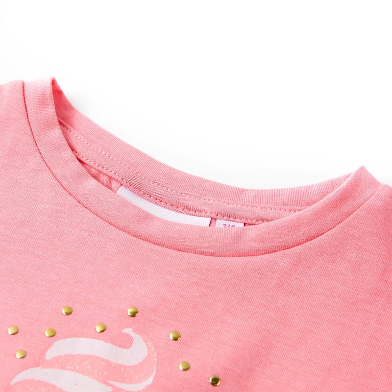Afbeelding laden in galerijviewer, Vidaxl kindershirt 92 fluorescerend felroze
