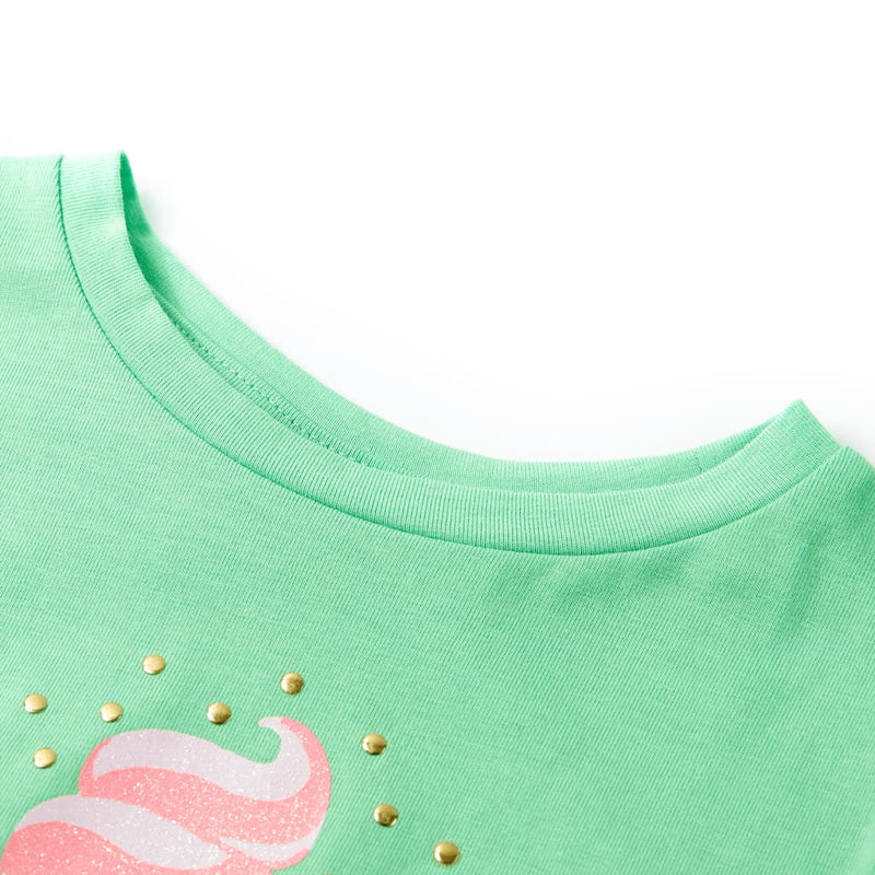 Afbeelding laden in galerijviewer, Vidaxl kindershirt 116 lichtgroen
