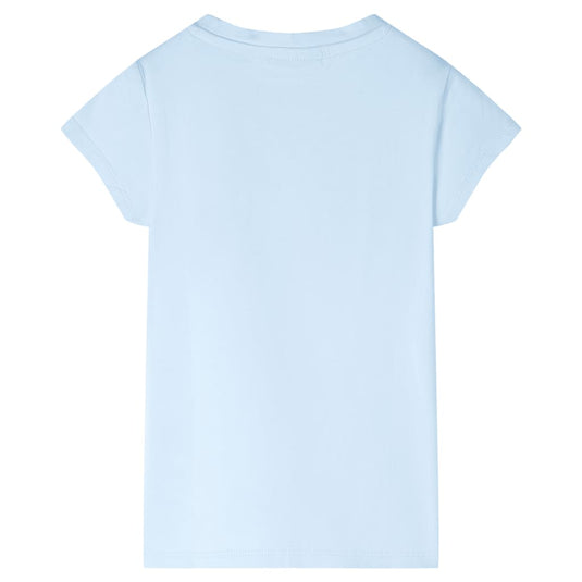 VidaXL Kindershirt 92 zachtblauw