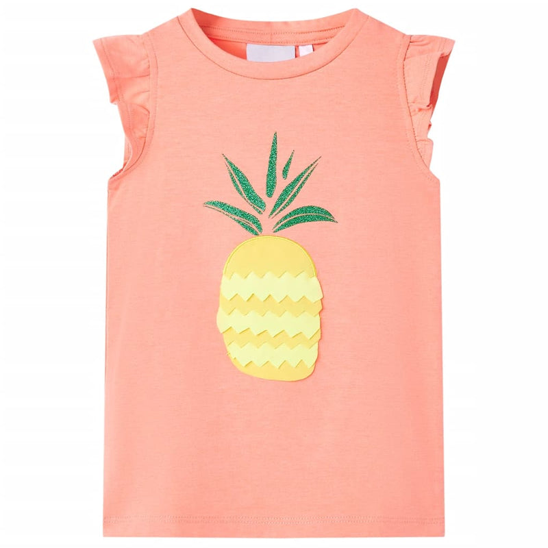 Afbeelding laden in galerijviewer, VidaXL Kindershirt 92 neonkoraal

