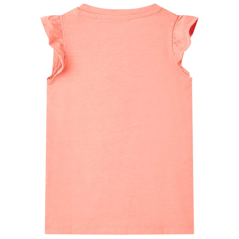 Afbeelding laden in galerijviewer, VidaXL Kindershirt 92 neonkoraal
