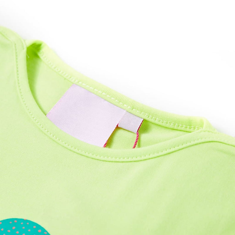 Afbeelding laden in galerijviewer, VidaXL Kindershirt 92 fluorescerend geel
