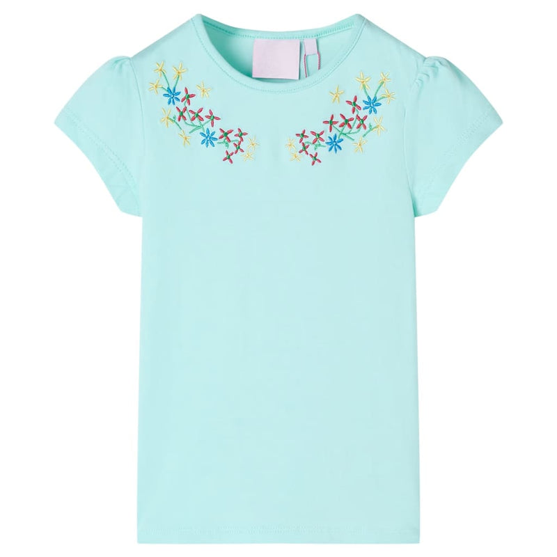 Afbeelding laden in galerijviewer, VidaXL Kindershirt 116 lichtzeeblauw
