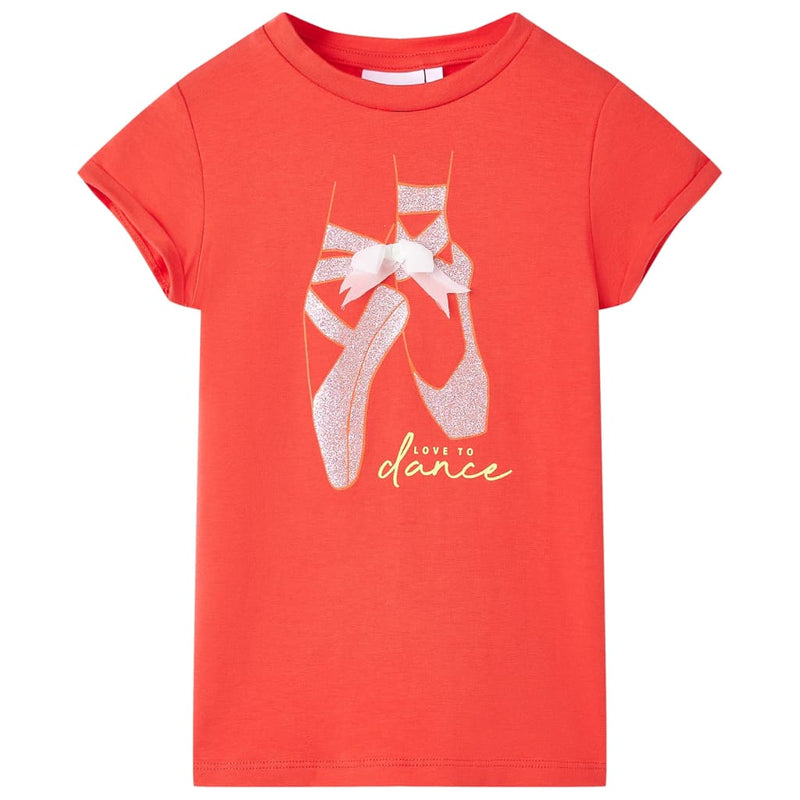 Afbeelding laden in galerijviewer, VidaXL Kindershirt 116 rood
