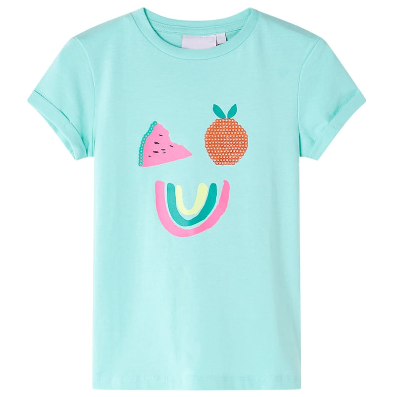 Afbeelding laden in galerijviewer, Vidaxl kindershirt 128 lichtmint
