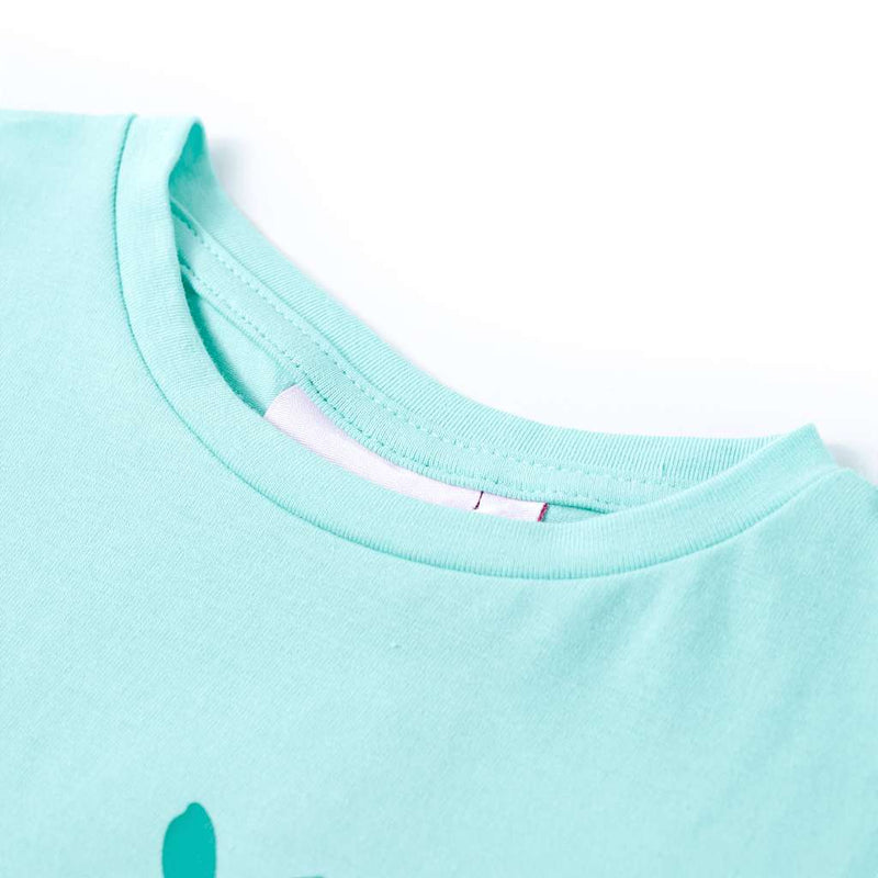 Afbeelding laden in galerijviewer, Vidaxl kindershirt 128 lichtmint
