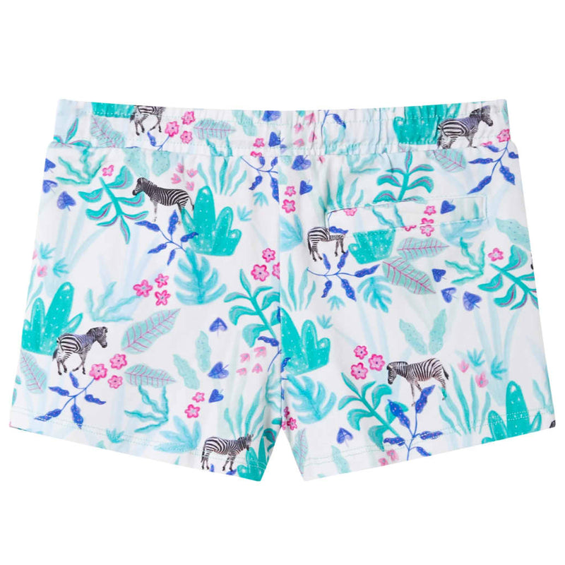 Afbeelding laden in galerijviewer, VidaXL Kindershorts met trekkoord 104 ecru en donkermint
