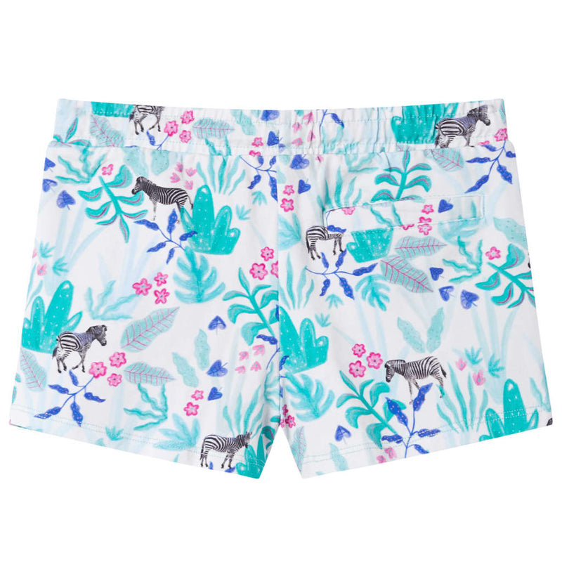 Afbeelding laden in galerijviewer, VidaXL Kindershorts met trekkoord 116 ecru en donkermint
