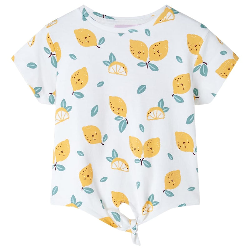 Afbeelding laden in galerijviewer, Vidaxl kindershirt met knoop in de zoom 104 ecru
