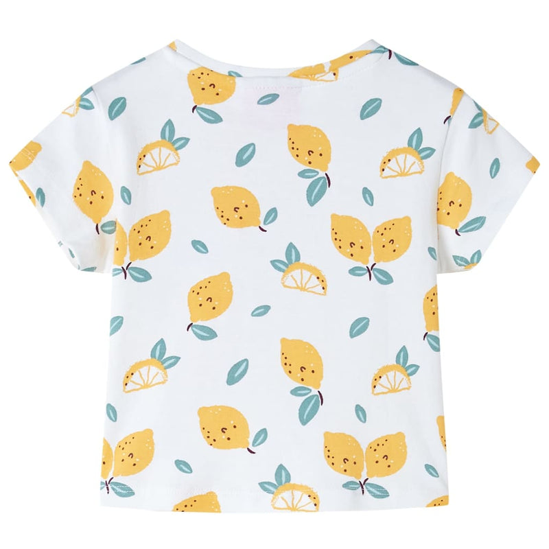 Afbeelding laden in galerijviewer, Vidaxl kindershirt met knoop in de zoom 104 ecru
