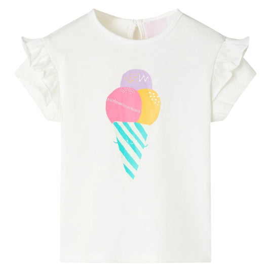 Vidaxl kindershirt 128 ecru